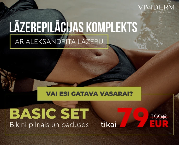 Lāzerepilācijas komplekts Basic Set ar Aleksandrīta lāzeru