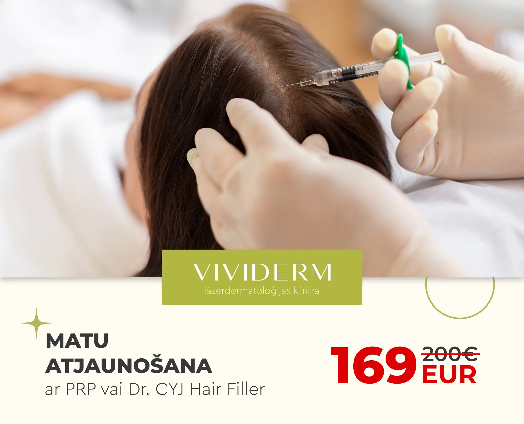 Matu atjaunošana ar PRP vai Dr. CYJ Hair Filler